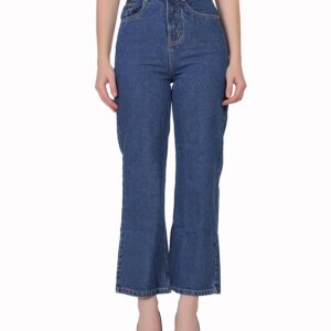 Romanwings Jeans for Women | Pants for Women | Women's Denim Trouser | High Waist Ripped Wide Leg Jeans